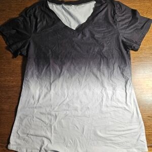 Gradient V-Neck Women's Top